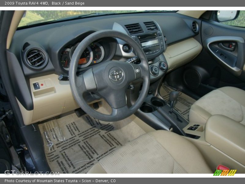 Black / Sand Beige 2009 Toyota RAV4 4WD