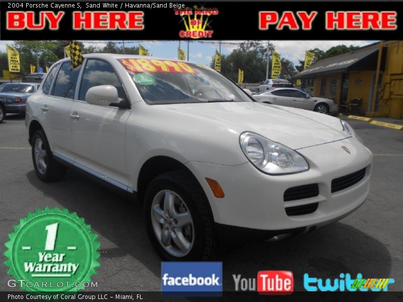 Sand White / Havanna/Sand Beige 2004 Porsche Cayenne S