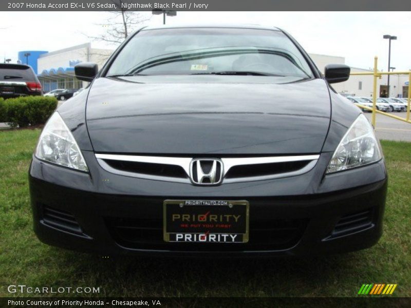 Nighthawk Black Pearl / Ivory 2007 Honda Accord EX-L V6 Sedan