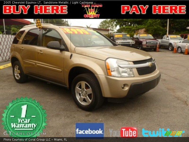 Sandstone Metallic / Light Cashmere 2005 Chevrolet Equinox LT