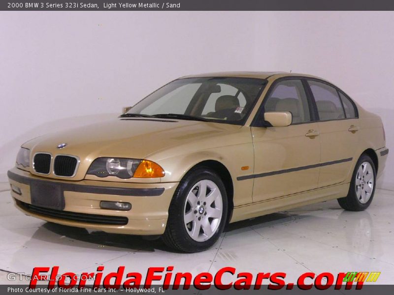 Light Yellow Metallic / Sand 2000 BMW 3 Series 323i Sedan