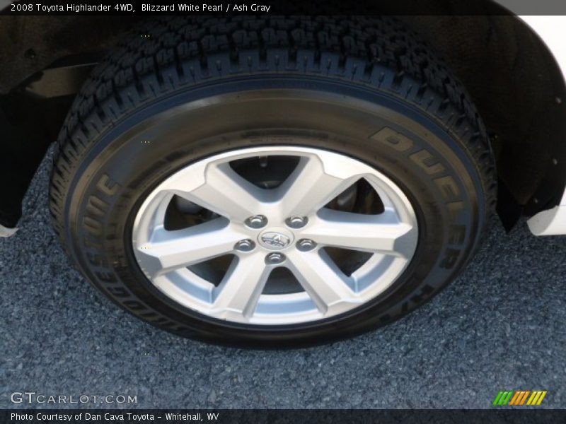 Blizzard White Pearl / Ash Gray 2008 Toyota Highlander 4WD