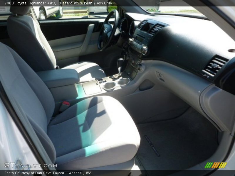 Blizzard White Pearl / Ash Gray 2008 Toyota Highlander 4WD