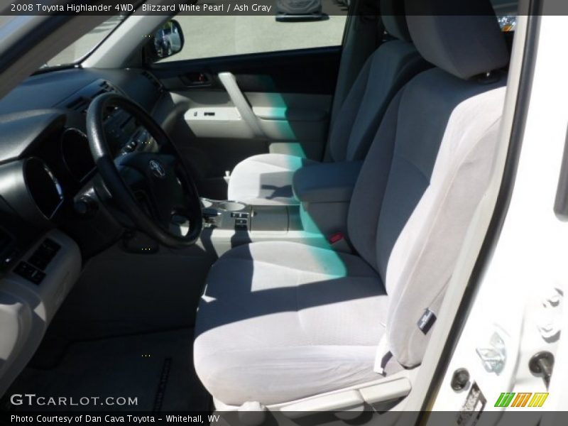 Blizzard White Pearl / Ash Gray 2008 Toyota Highlander 4WD