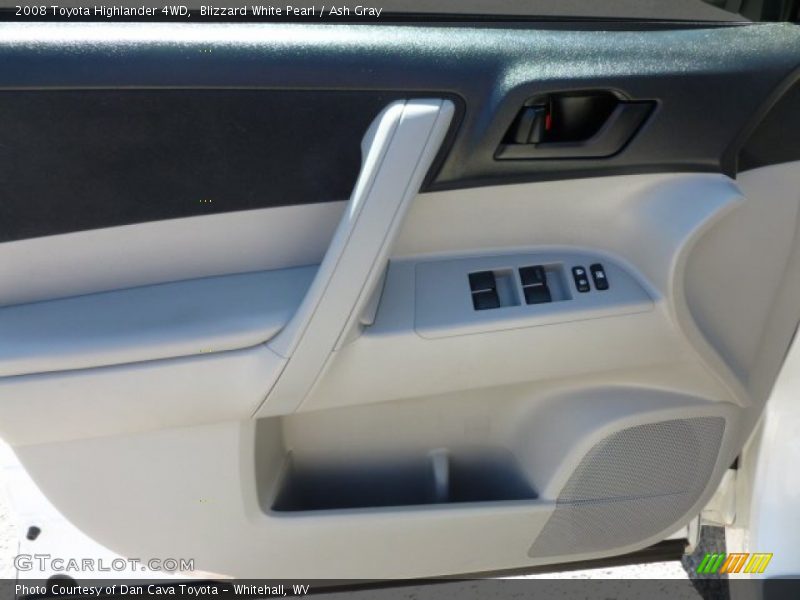 Blizzard White Pearl / Ash Gray 2008 Toyota Highlander 4WD
