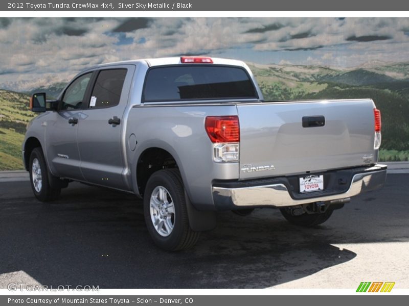 Silver Sky Metallic / Black 2012 Toyota Tundra CrewMax 4x4