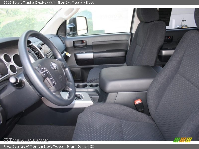 Silver Sky Metallic / Black 2012 Toyota Tundra CrewMax 4x4