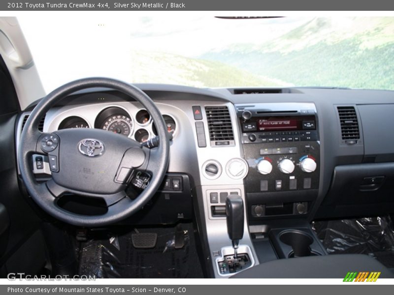 Silver Sky Metallic / Black 2012 Toyota Tundra CrewMax 4x4