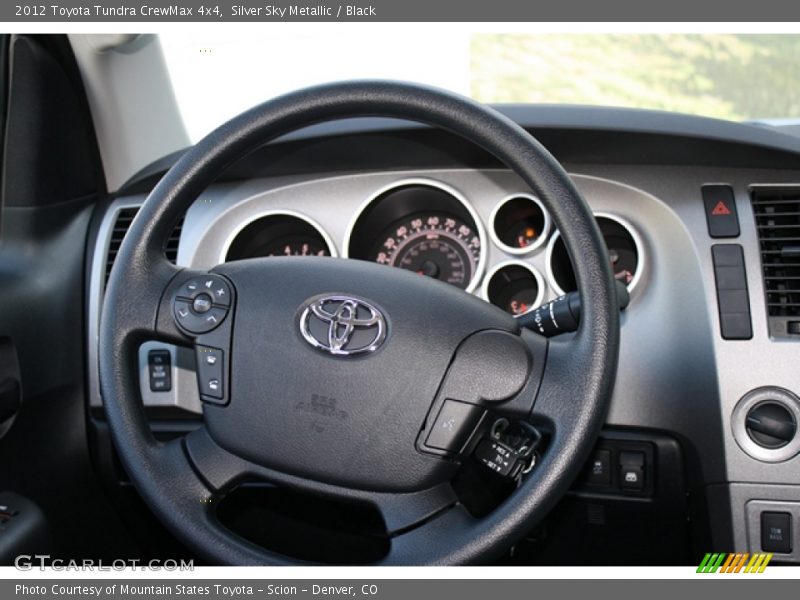 Silver Sky Metallic / Black 2012 Toyota Tundra CrewMax 4x4