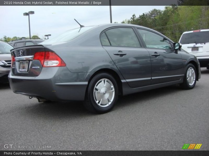 Polished Metal Metallic / Beige 2010 Honda Civic Hybrid Sedan