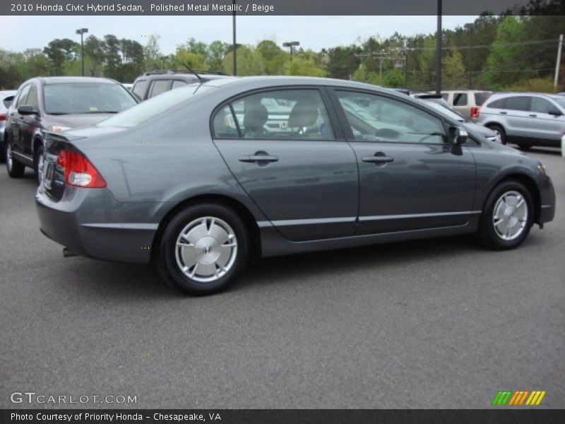 Polished Metal Metallic / Beige 2010 Honda Civic Hybrid Sedan