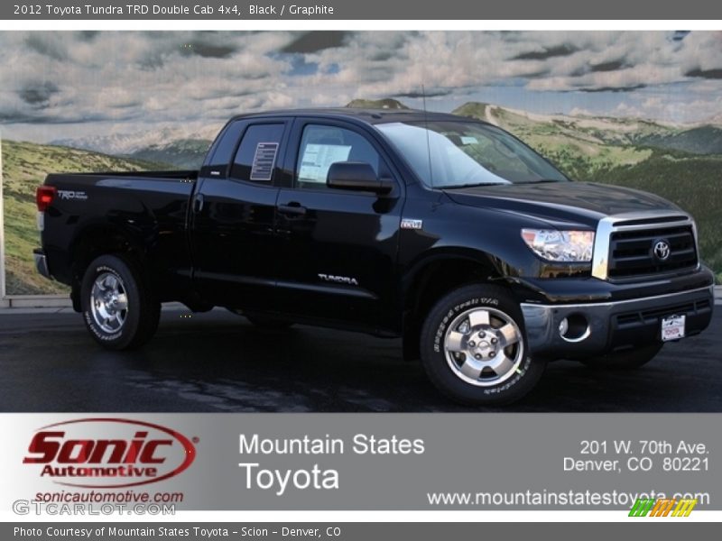 Black / Graphite 2012 Toyota Tundra TRD Double Cab 4x4