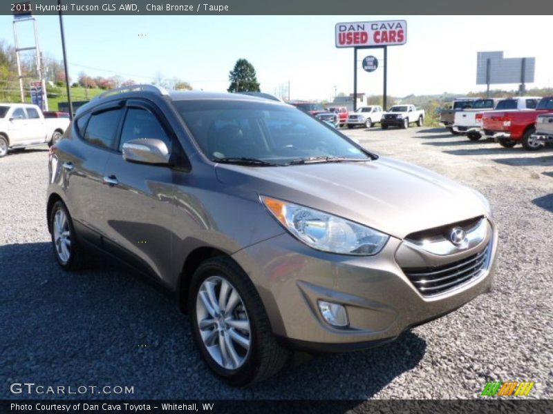 Chai Bronze / Taupe 2011 Hyundai Tucson GLS AWD