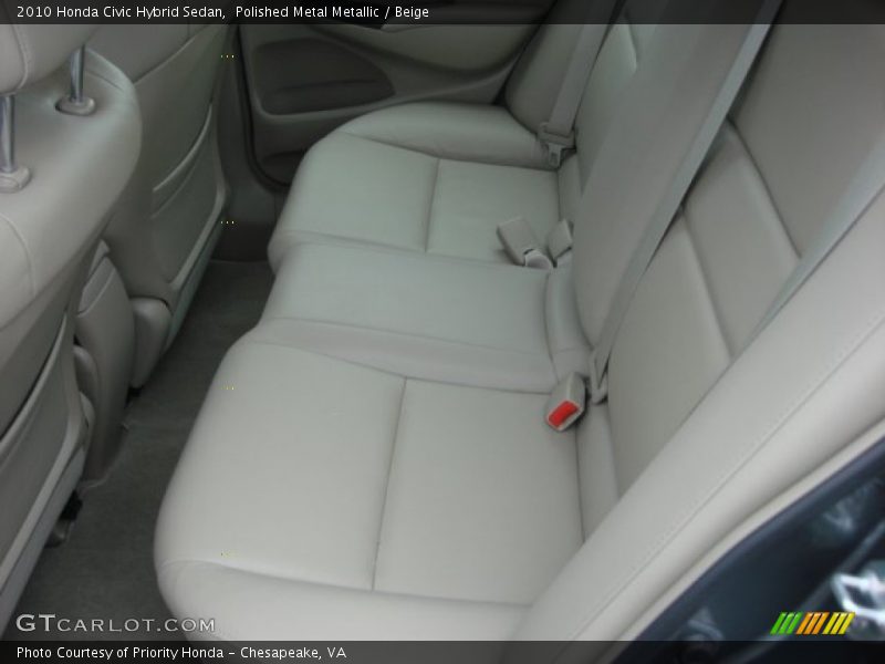 Polished Metal Metallic / Beige 2010 Honda Civic Hybrid Sedan