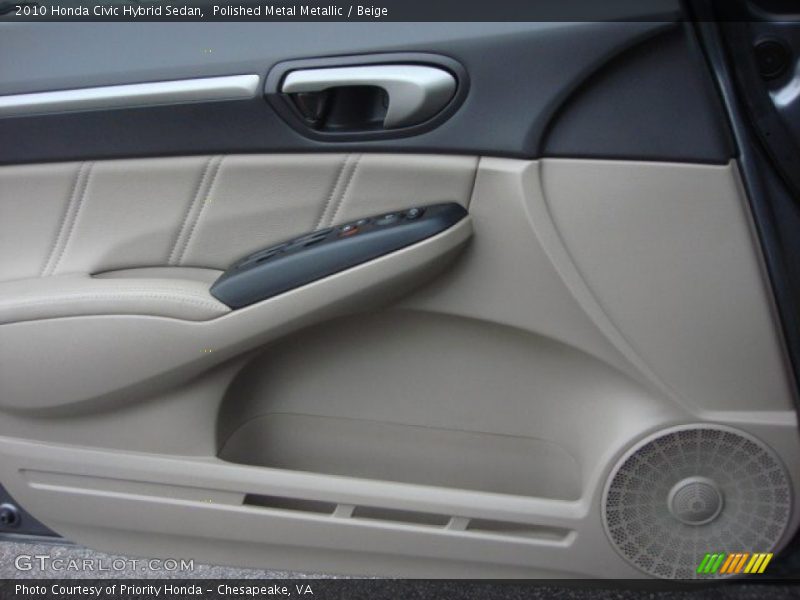 Polished Metal Metallic / Beige 2010 Honda Civic Hybrid Sedan