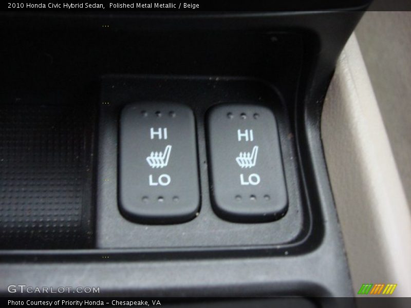 Polished Metal Metallic / Beige 2010 Honda Civic Hybrid Sedan