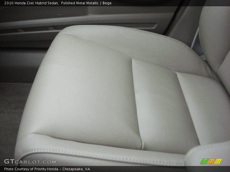 Polished Metal Metallic / Beige 2010 Honda Civic Hybrid Sedan