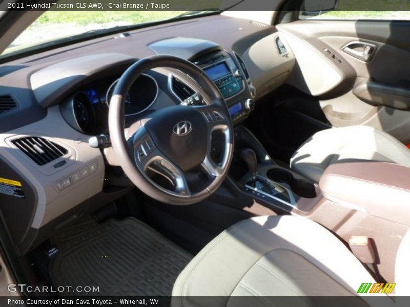 Chai Bronze / Taupe 2011 Hyundai Tucson GLS AWD
