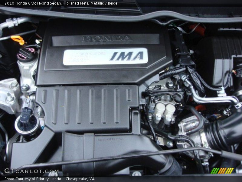 Polished Metal Metallic / Beige 2010 Honda Civic Hybrid Sedan