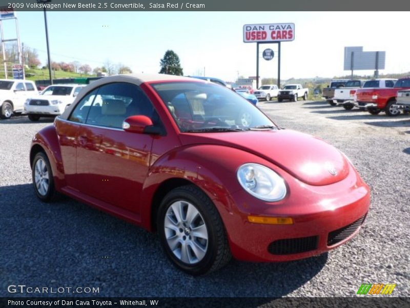 Salsa Red / Cream 2009 Volkswagen New Beetle 2.5 Convertible