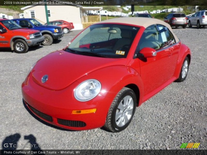 Salsa Red / Cream 2009 Volkswagen New Beetle 2.5 Convertible
