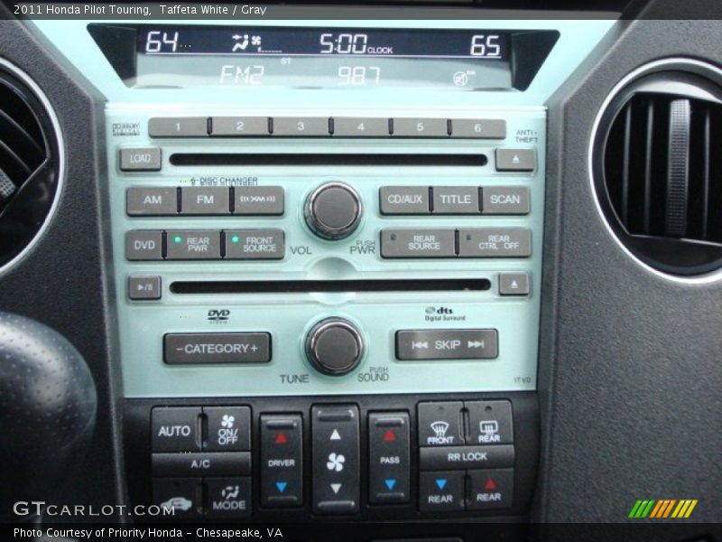 Taffeta White / Gray 2011 Honda Pilot Touring