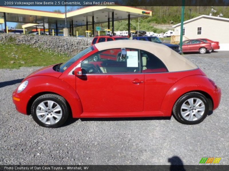 Salsa Red / Cream 2009 Volkswagen New Beetle 2.5 Convertible