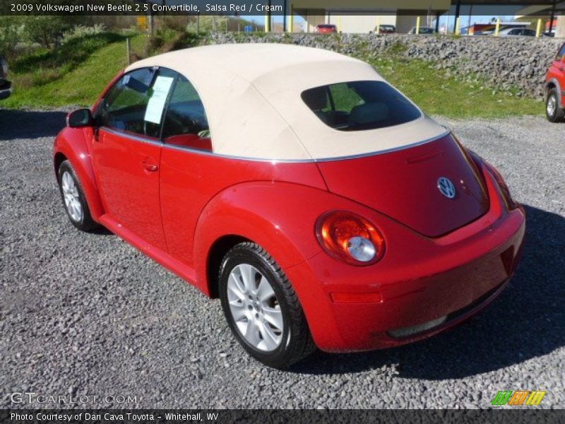 Salsa Red / Cream 2009 Volkswagen New Beetle 2.5 Convertible