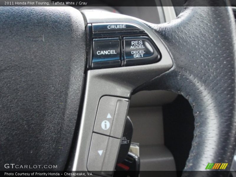 Taffeta White / Gray 2011 Honda Pilot Touring