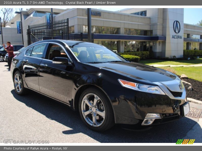 Crystal Black Pearl / Umber Brown 2010 Acura TL 3.7 SH-AWD Technology