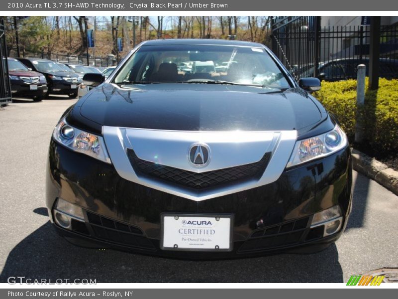 Crystal Black Pearl / Umber Brown 2010 Acura TL 3.7 SH-AWD Technology