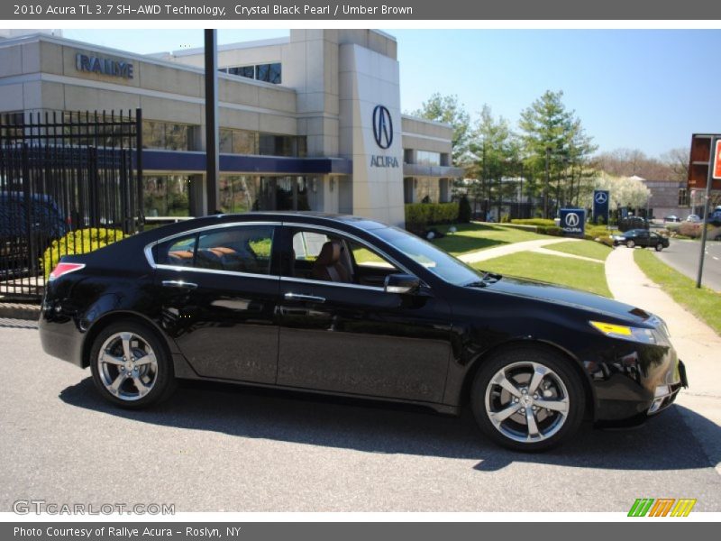 Crystal Black Pearl / Umber Brown 2010 Acura TL 3.7 SH-AWD Technology