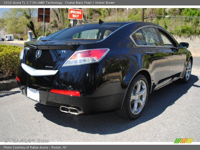 Crystal Black Pearl / Umber Brown 2010 Acura TL 3.7 SH-AWD Technology