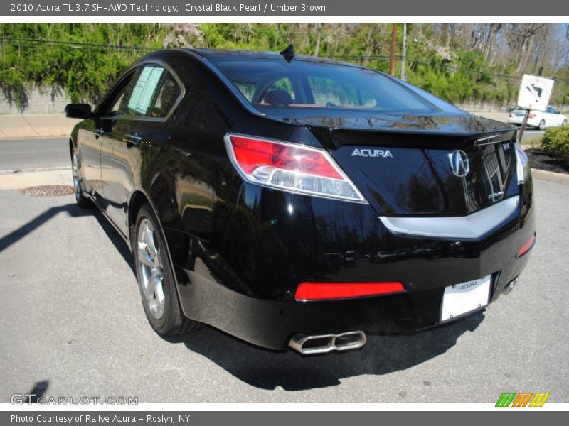 Crystal Black Pearl / Umber Brown 2010 Acura TL 3.7 SH-AWD Technology