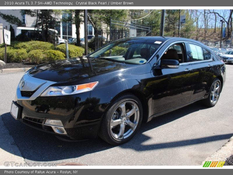 Crystal Black Pearl / Umber Brown 2010 Acura TL 3.7 SH-AWD Technology