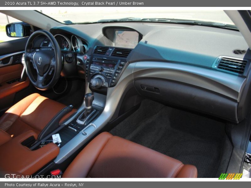 Crystal Black Pearl / Umber Brown 2010 Acura TL 3.7 SH-AWD Technology