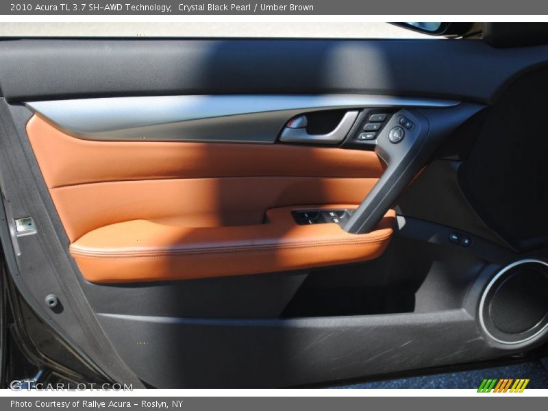 Crystal Black Pearl / Umber Brown 2010 Acura TL 3.7 SH-AWD Technology