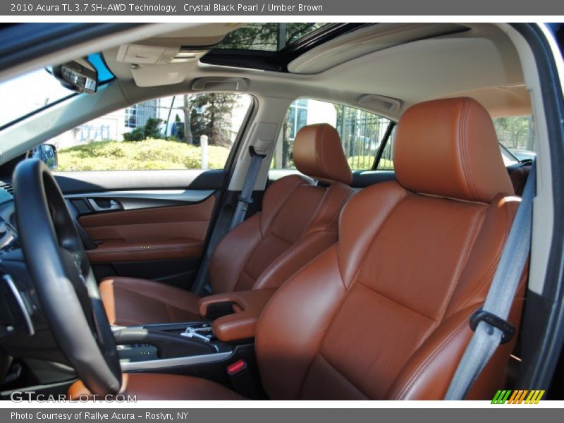 Crystal Black Pearl / Umber Brown 2010 Acura TL 3.7 SH-AWD Technology