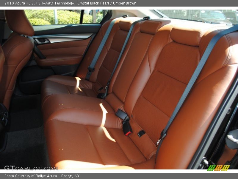 Crystal Black Pearl / Umber Brown 2010 Acura TL 3.7 SH-AWD Technology