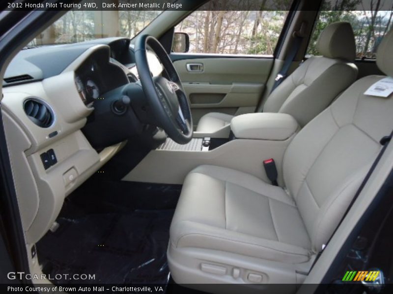  2012 Pilot Touring 4WD Beige Interior