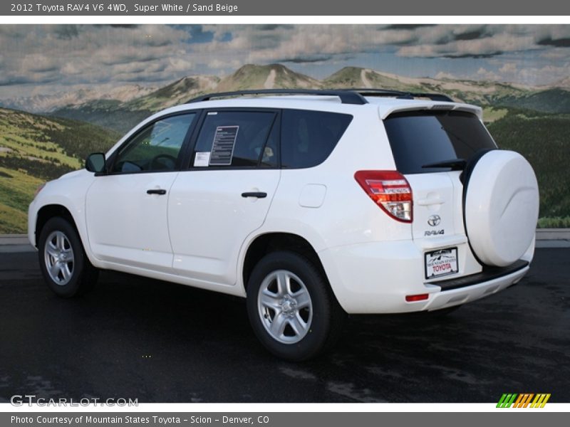 Super White / Sand Beige 2012 Toyota RAV4 V6 4WD