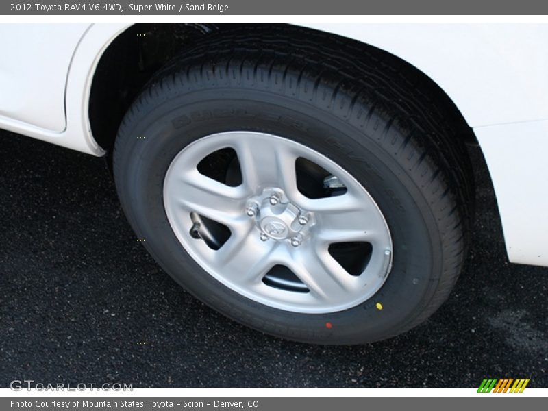 Super White / Sand Beige 2012 Toyota RAV4 V6 4WD