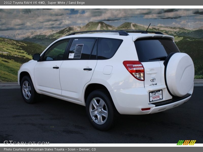 Super White / Sand Beige 2012 Toyota RAV4 V6 4WD