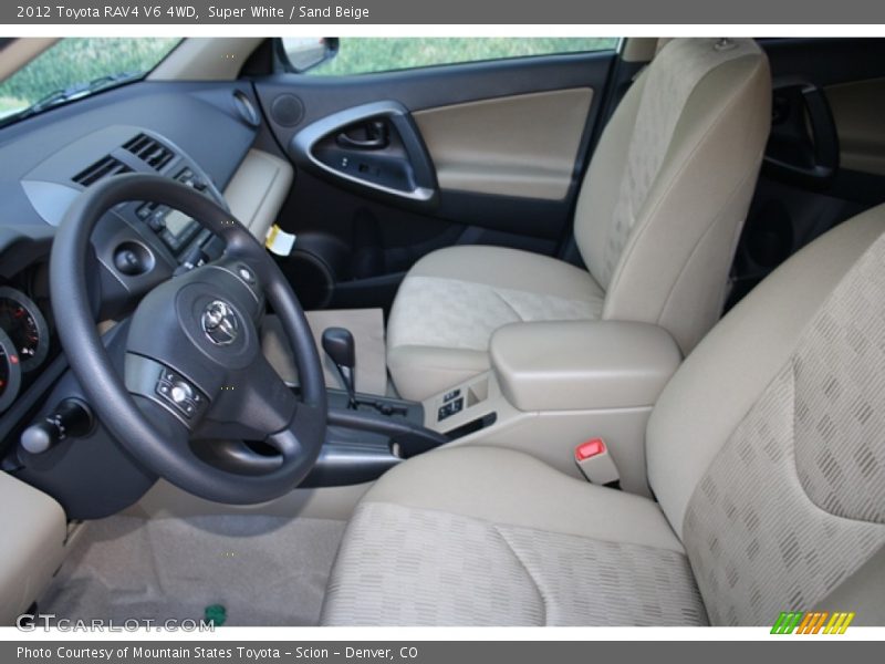 Super White / Sand Beige 2012 Toyota RAV4 V6 4WD