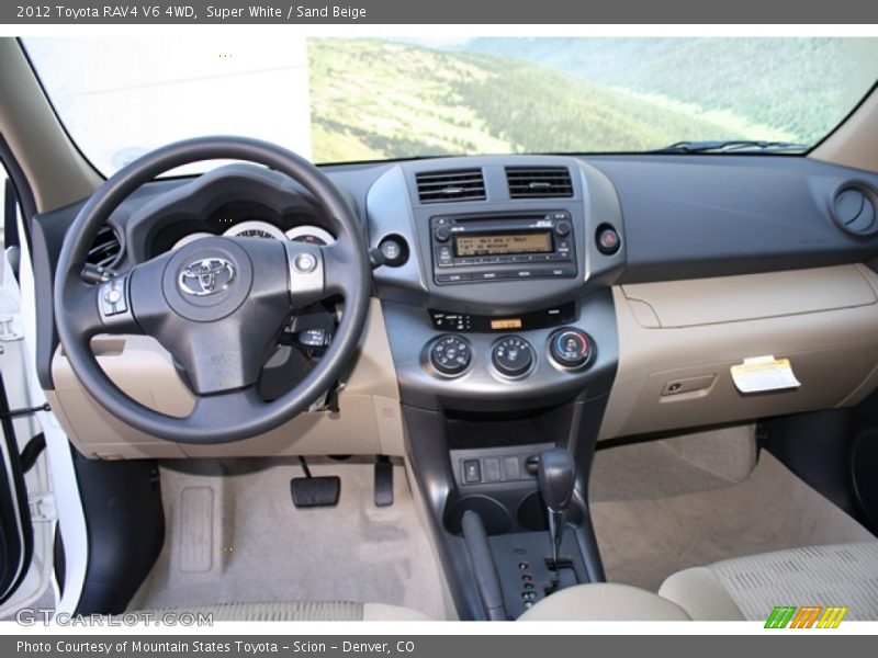 Super White / Sand Beige 2012 Toyota RAV4 V6 4WD