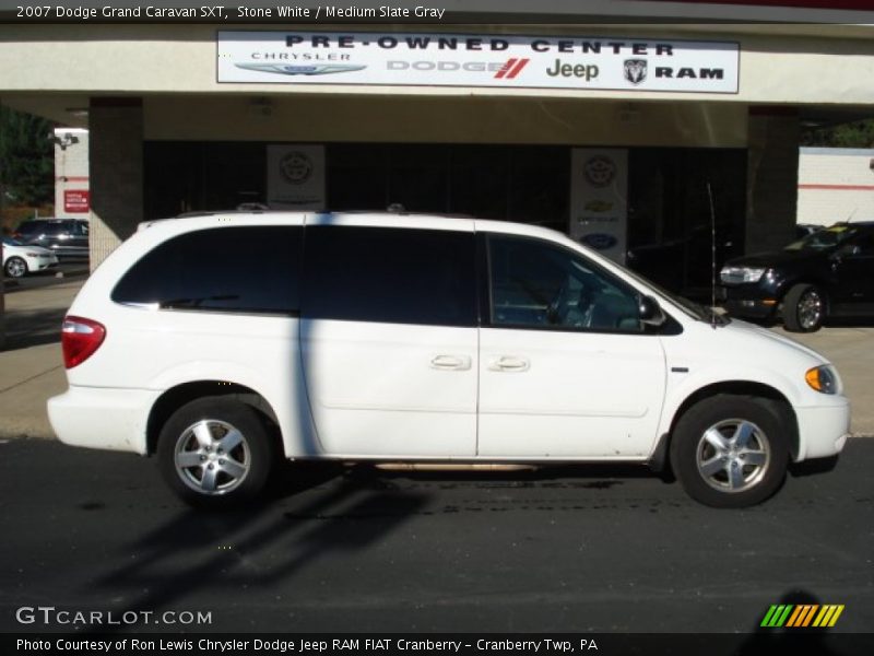 Stone White / Medium Slate Gray 2007 Dodge Grand Caravan SXT