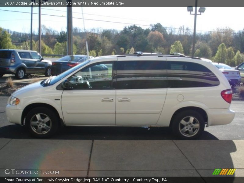 Stone White / Medium Slate Gray 2007 Dodge Grand Caravan SXT