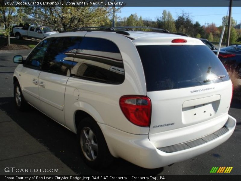 Stone White / Medium Slate Gray 2007 Dodge Grand Caravan SXT