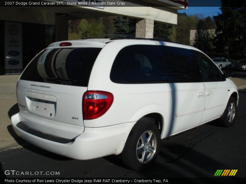 Stone White / Medium Slate Gray 2007 Dodge Grand Caravan SXT