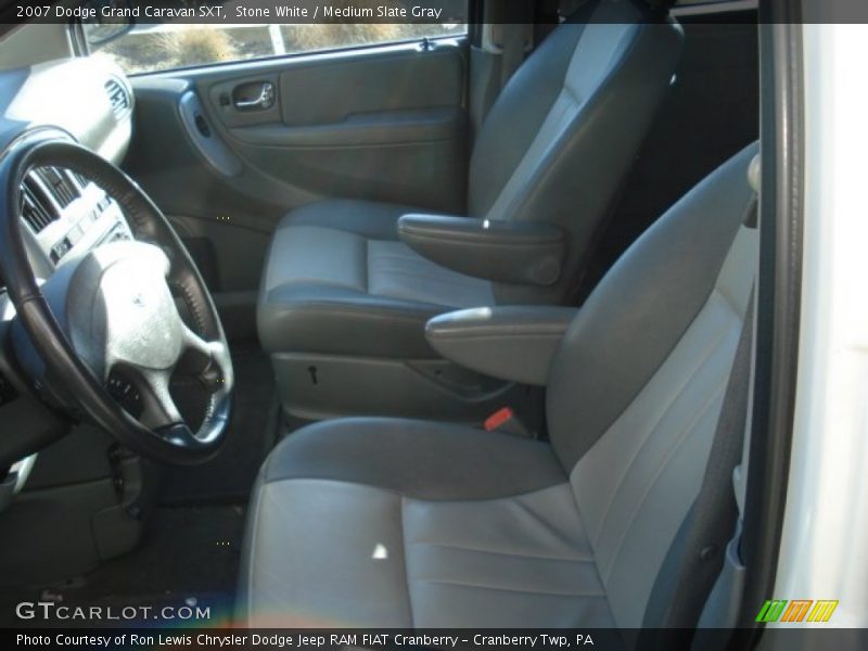 Stone White / Medium Slate Gray 2007 Dodge Grand Caravan SXT
